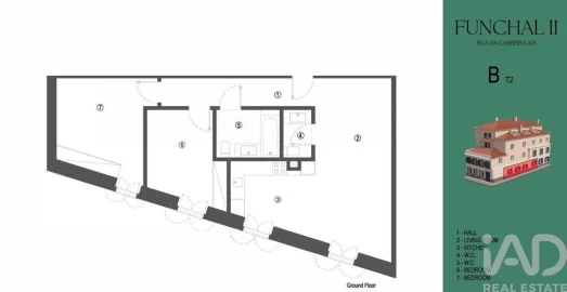 Apartamento T2 para Venda em Funchal (Santa Maria Maior)