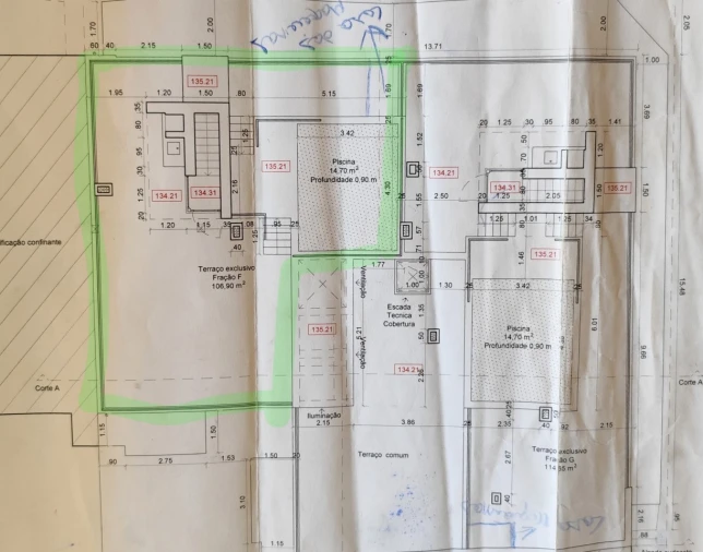 Apartamento T3 para Venda em Nazare Planta 1