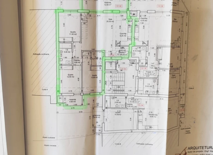 Apartamento T3 para Venda em Nazare Planta 2