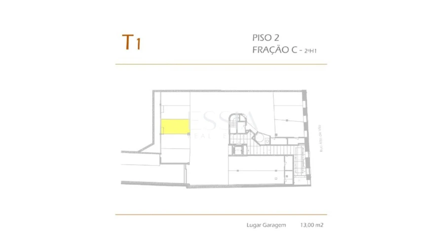Apartamento T1 para Arrendamento em Aldoar, Foz do Douro e Nevogilde Planta 1