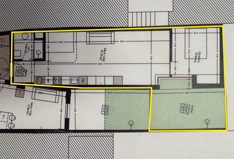 Apartamento T1 para Arrendamento em Matosinhos e Leça da Palmeira Planta 1