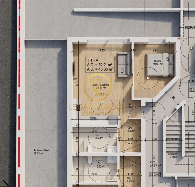 Apartamento T1 para Venda em Quarteira Foto 17