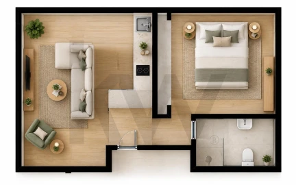 Apartamento T1 para Arrendamento em Costa da Caparica
