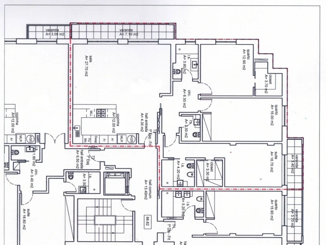 Apartamento T3 para Arrendamento em Ericeira Planta 1