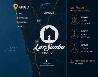 Apartamento T2 para Venda em Apúlia e Fão