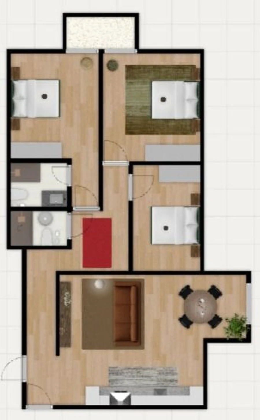 Apartamento T3 para Venda em Benfica Planta 1