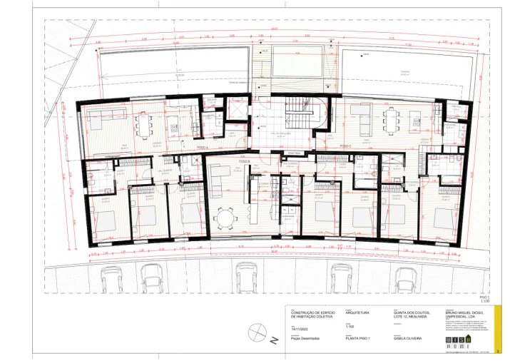 Apartamento T3 para Venda em Mealhada, Ventosa do Bairro e Antes Planta 1