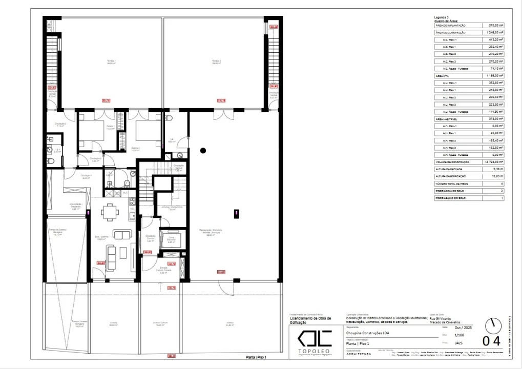 Apartamento T2 para Venda em Macedo de Cavaleiros Planta 2