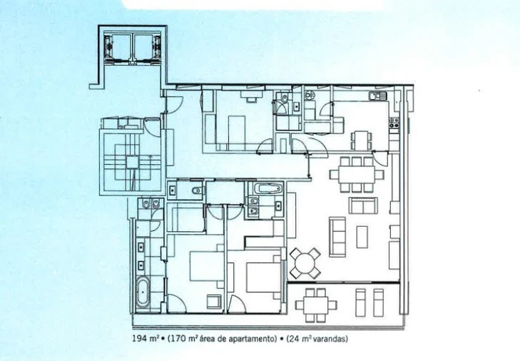 Apartamento T3 para Venda em Lordelo do Ouro e Massarelos Planta 1