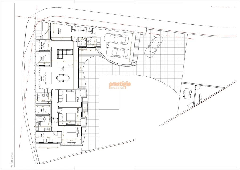 Moradia T4 para Venda em Adaufe Planta 2