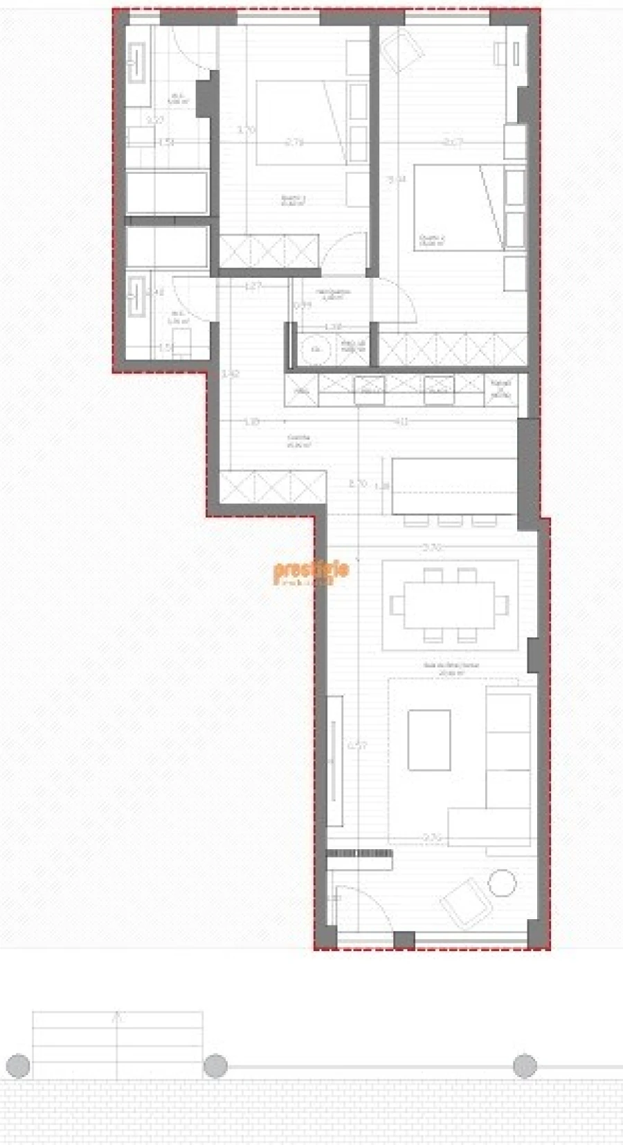 Apartamento T2 para Venda em São Vitor (Braga) Planta 1