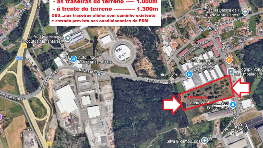 Terreno para Venda em São Felix da Marinha