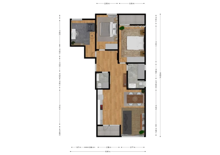 Apartamento T3 para Venda em União das Freguesias de Setúbal Planta 1
