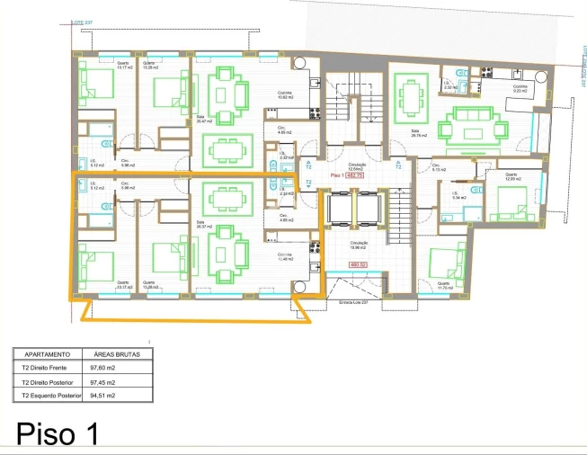 Apartamento T2 para Venda em Viseu Foto 2