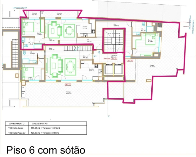 Apartamento T2 para Venda em Viseu Foto 2