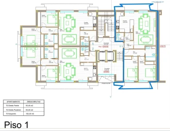 Apartamento T2 para Venda em Viseu