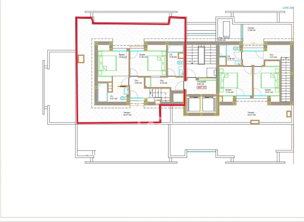 Apartamento T4 para Venda em Viseu Foto 3
