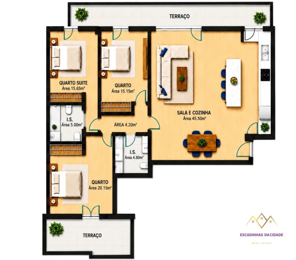 Apartamento T3 para Venda em Loures Planta 1