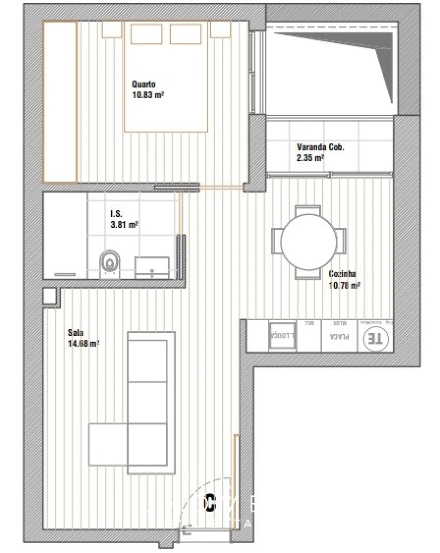 Apartamento T1 para Venda em Glória e Vera Cruz Foto 10