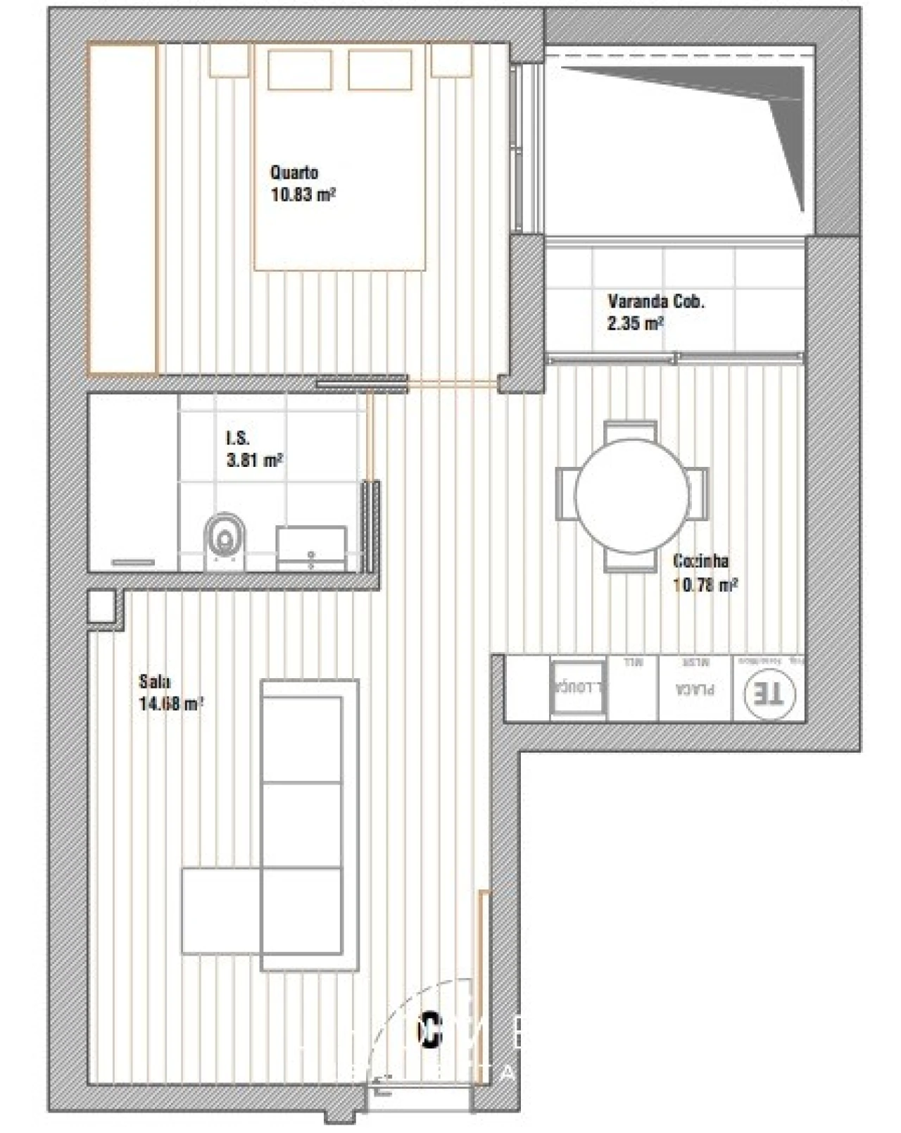 Apartamento T1 para Venda em Glória e Vera Cruz Foto 10