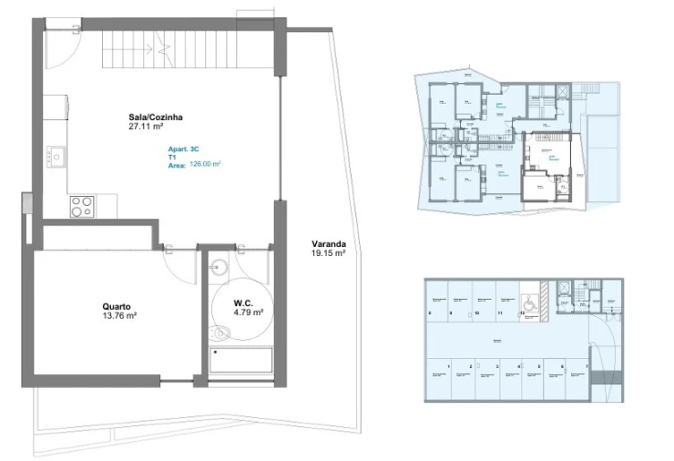 Apartamento T3 para Venda em Oliveira do Bairro Foto 16