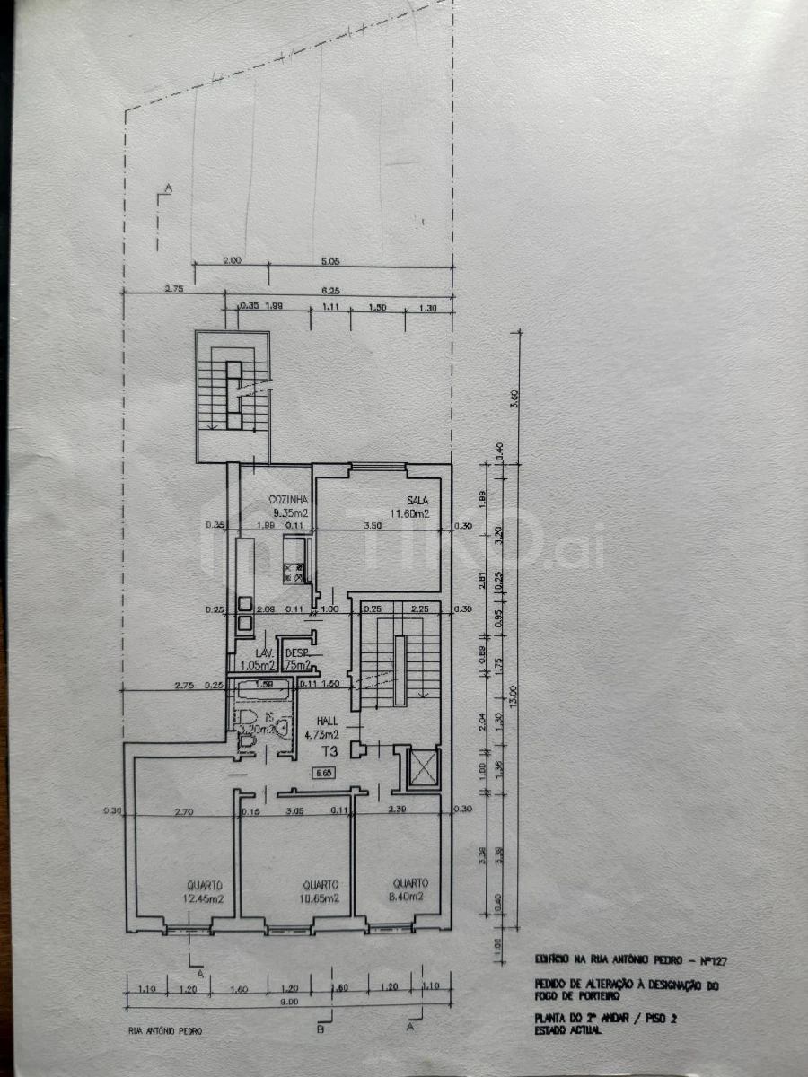 Apartamento T3 para Venda em Arroios Planta 1
