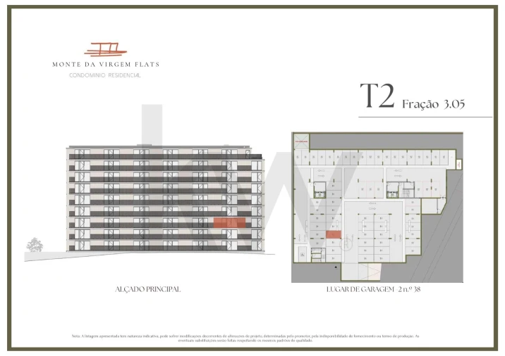 Apartamento T2 para Venda em Vilar de Andorinho Planta 2
