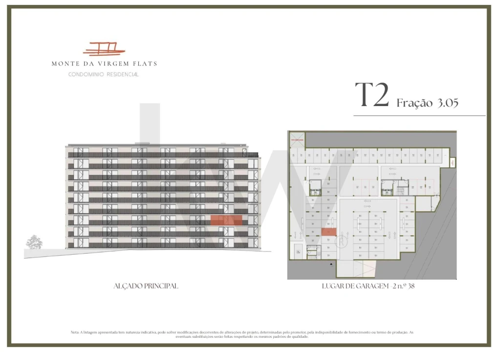 Apartamento T2 para Venda em Vilar de Andorinho Planta 2