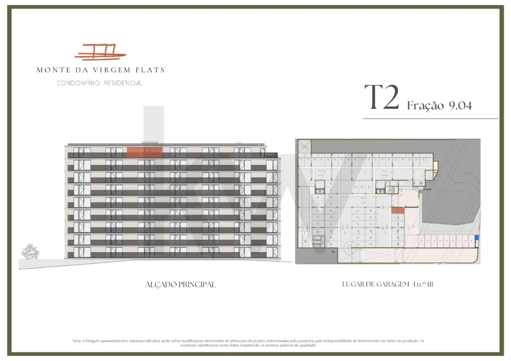 Apartamento T2 para Venda em Vilar de Andorinho Planta 2