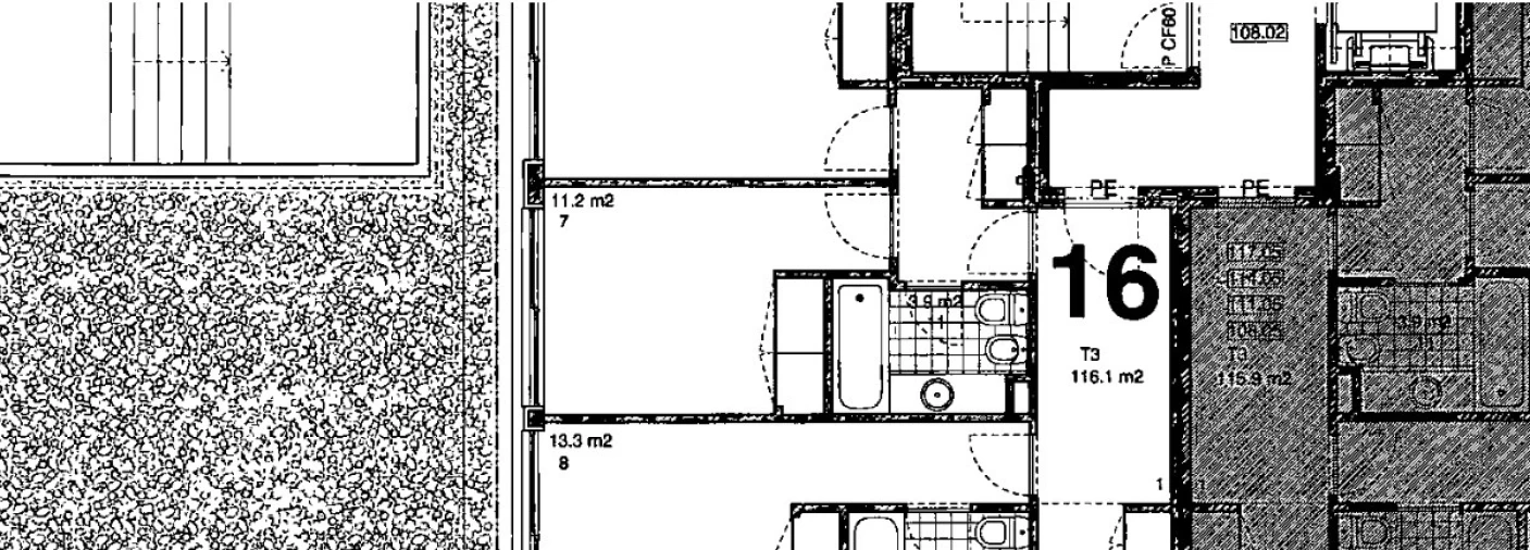 Apartamento T3 para Venda em Moreira Planta 1