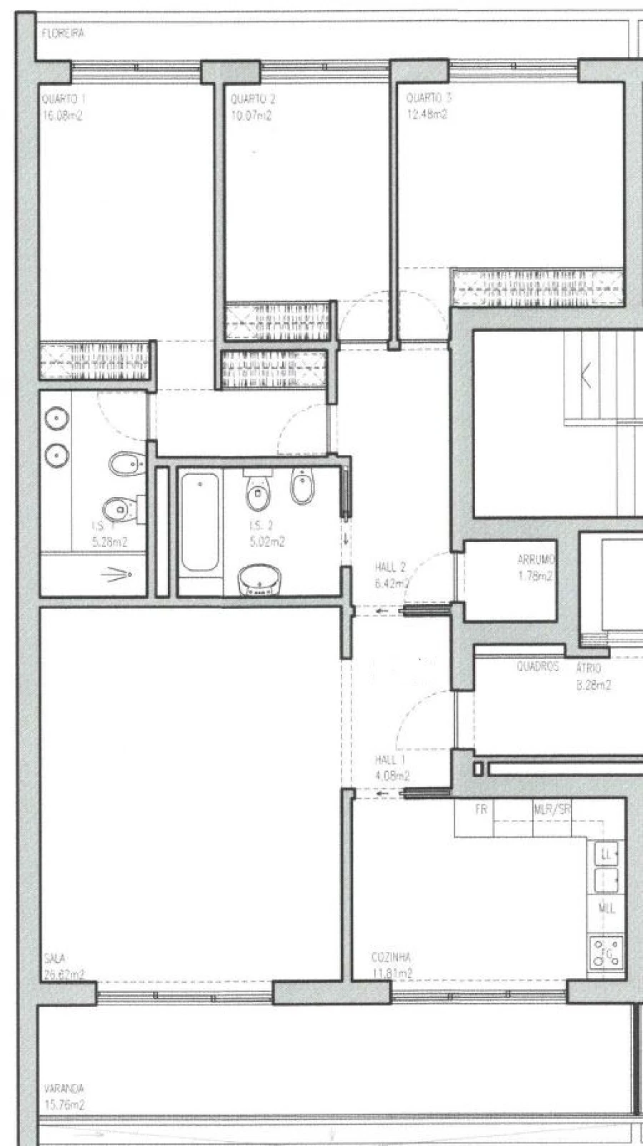 Apartamento T3 para Venda em Montijo e Afonsoeiro Planta 1