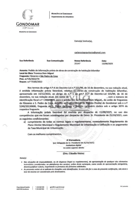 Terreno P/ Prédio para Venda em Fânzeres e São Pedro da Cova