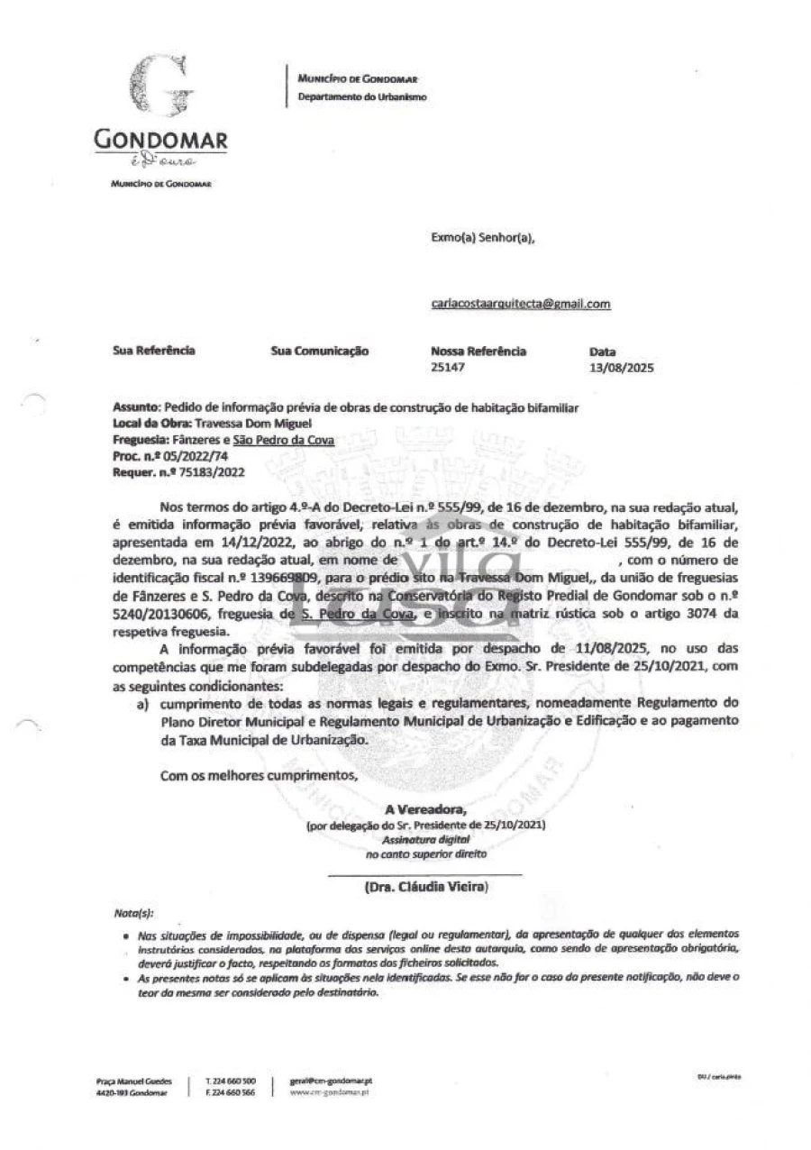 Terreno P/ Prédio para Venda em Fânzeres e São Pedro da Cova Foto 15
