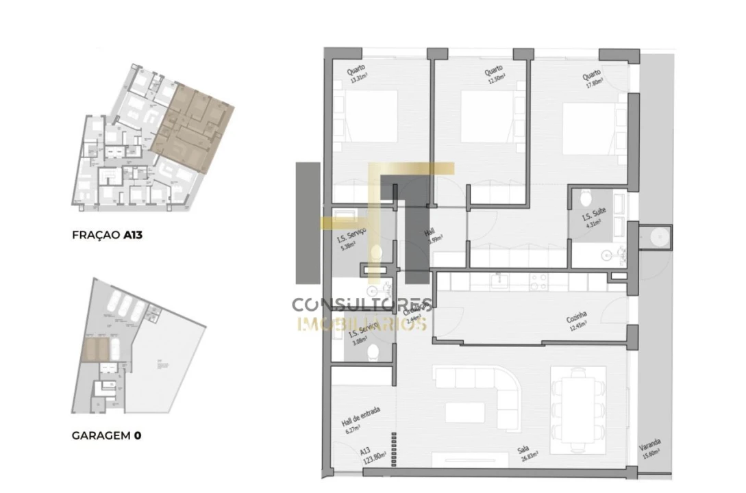 Apartamento T3 para Venda em Bougado (São Martinho e Santiago) Foto 17
