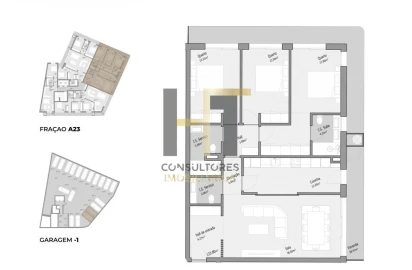 Apartamento T3 para Venda em Bougado (São Martinho e Santiago)