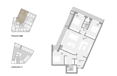 Apartamento T3 para Venda em Bougado (São Martinho e Santiago)