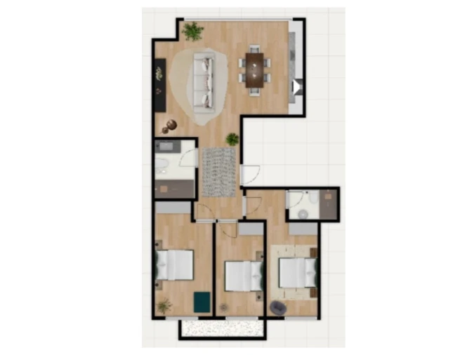 Apartamento T3 para Venda em Benfica Planta 1