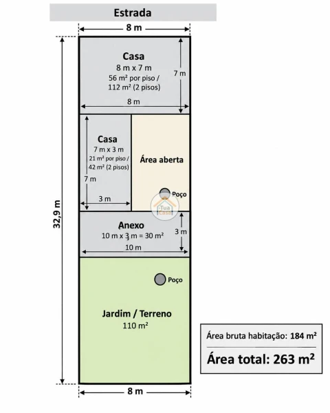 Moradia T3 para Venda em Sandim, Olival, Lever e Crestuma