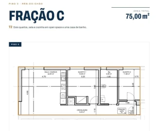 Apartamento T2 para Venda em Atouguia da Baleia