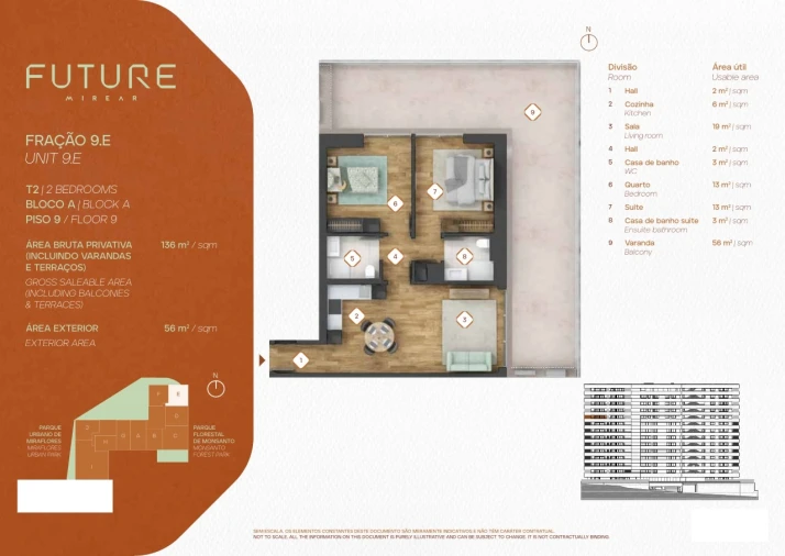 Apartamento T2 para Venda em Algés, Linda-A-Velha e Cruz Quebrada-Dafundo Planta 1