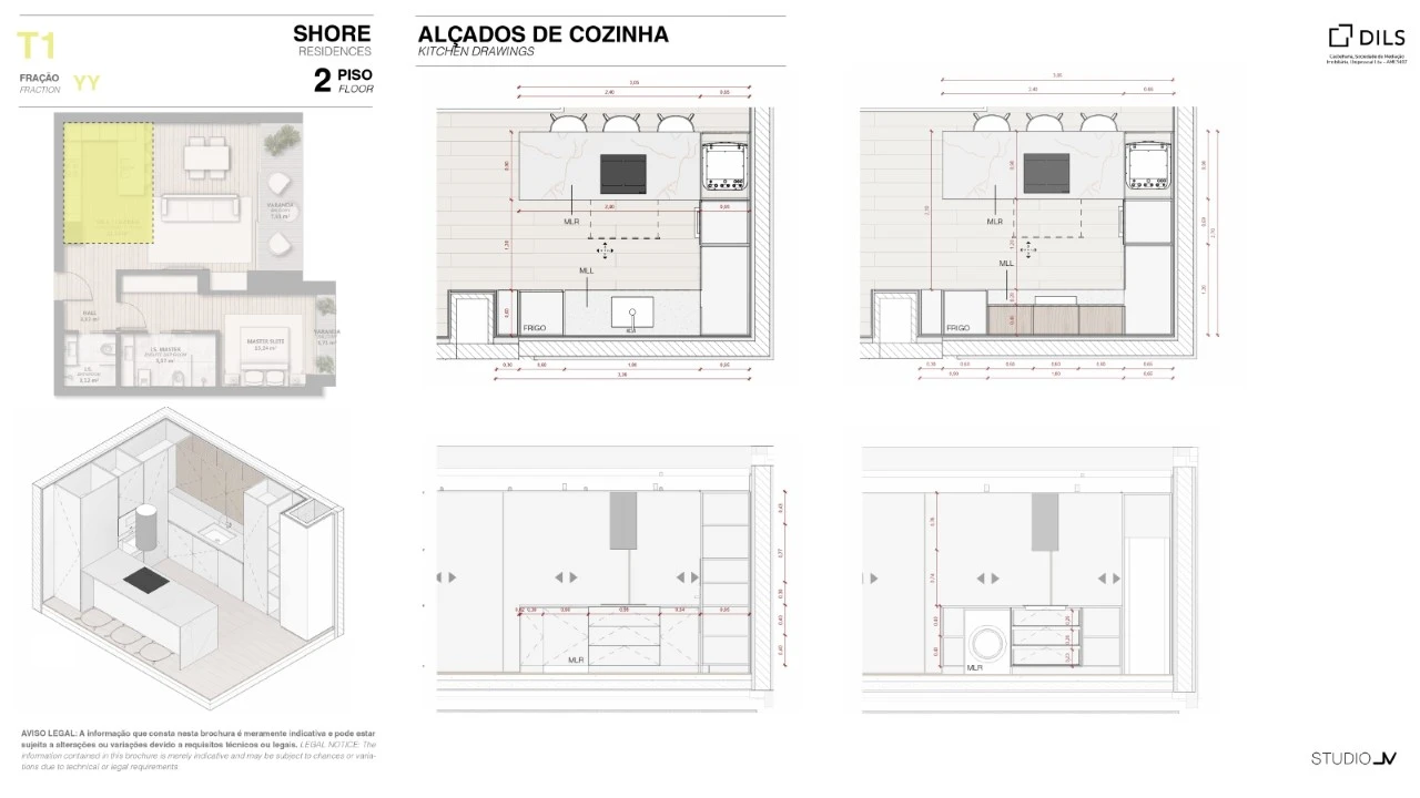 Apartamento T1 para Venda em Quarteira Planta 5