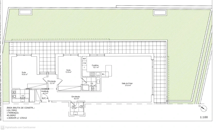 Apartamento T2 para Venda em Cascais e Estoril Planta 1