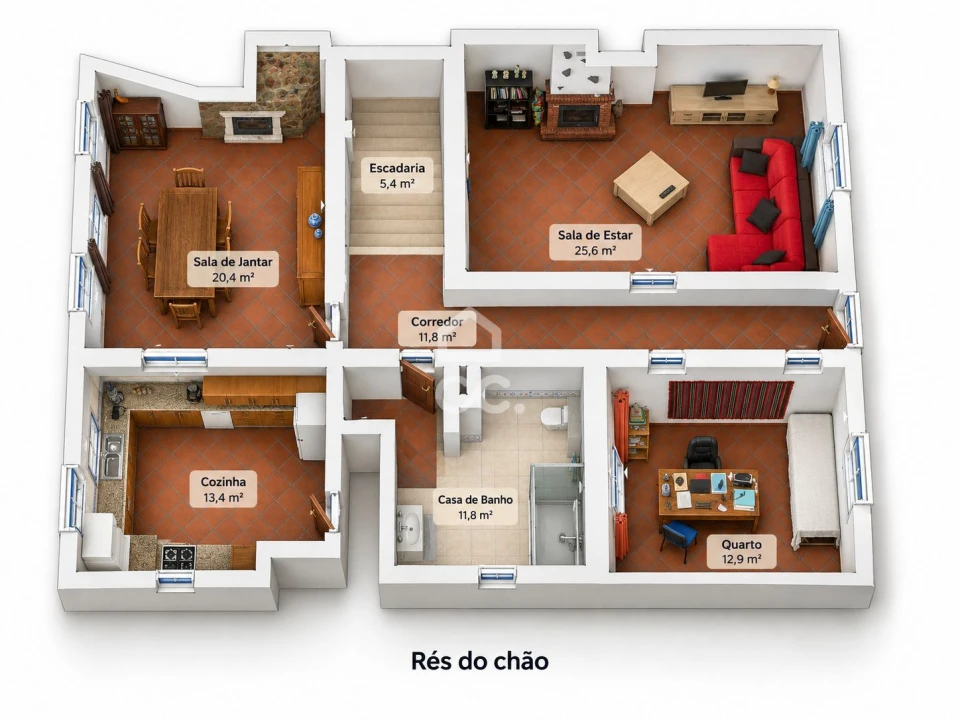 Moradia T4 para Venda em Rio de Moinhos Foto 25