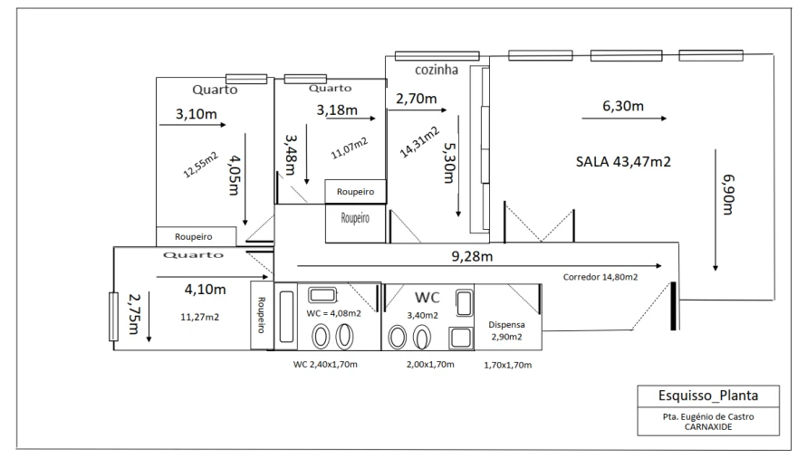 Apartamento T3 para Venda em Carnaxide e Queijas Foto 26