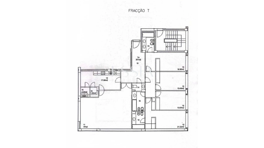 Apartamento T4 para Venda em Matosinhos e Leça da Palmeira Planta 1