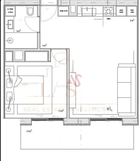 Apartamento T1 para Venda em Meixomil