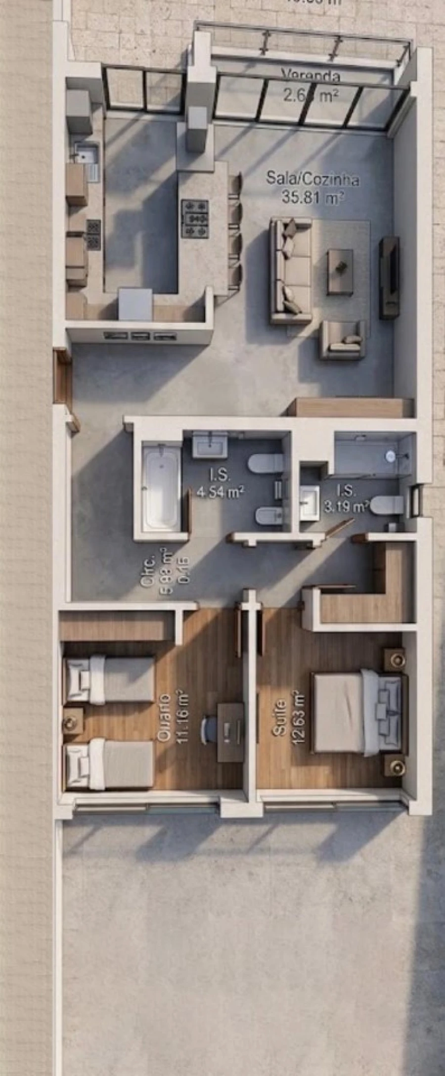 Apartamento T2 para Venda em Vila Real de Santo Antonio Planta 1