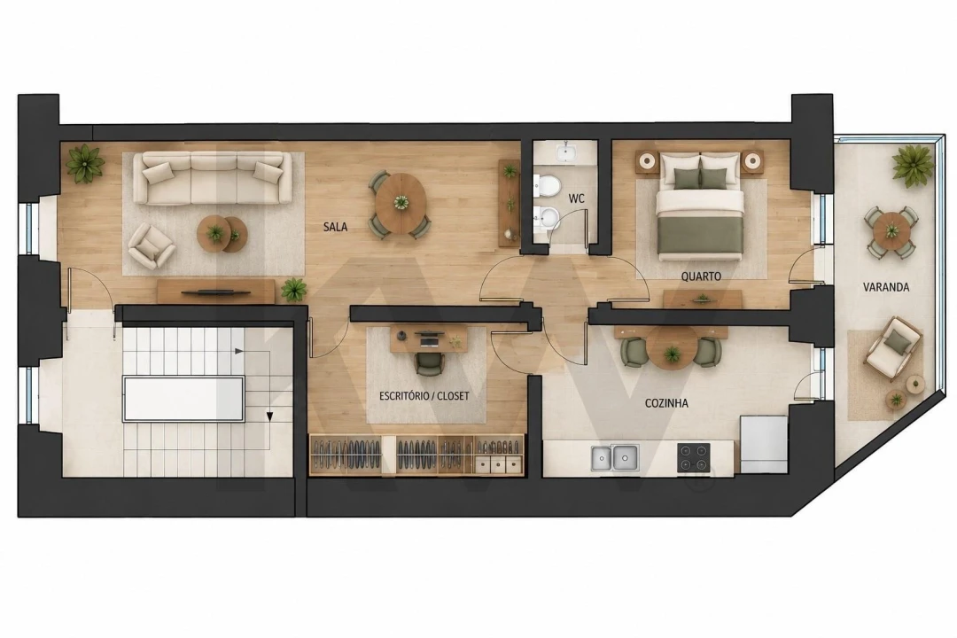 Apartamento T2 para Arrendamento em Arroios Foto 29