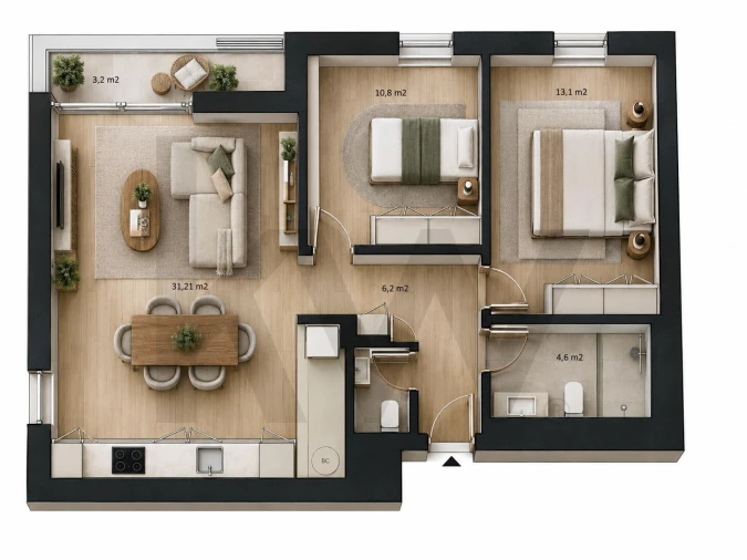 Apartamento T2 para Venda em Rio Tinto Foto 14