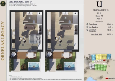 Apartamento T0 para Venda em Calheta